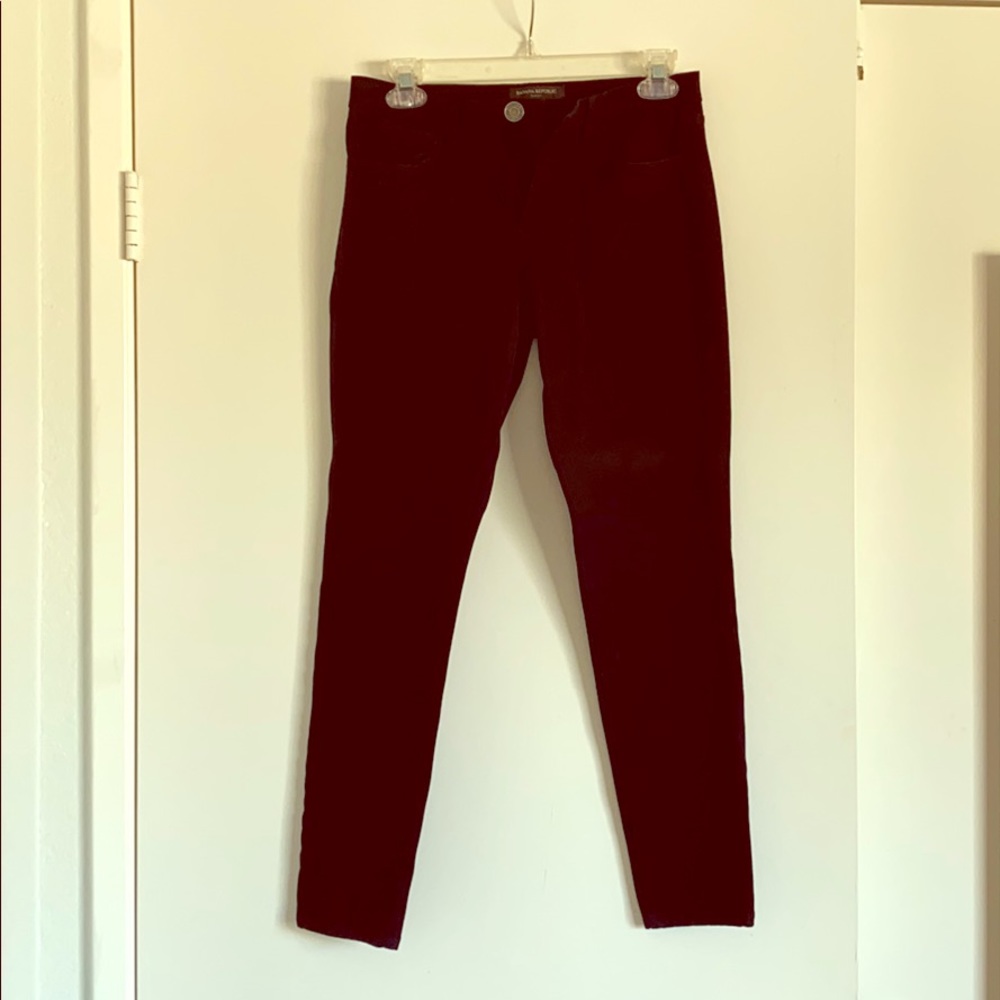 Banana Republic Cropped Black Denim